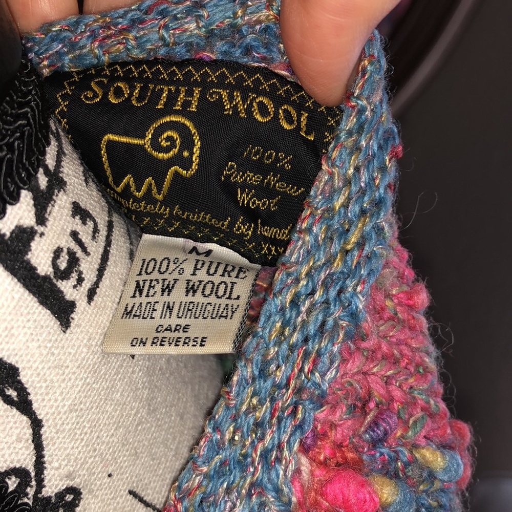 Cat lady vintage wool button down sweater - Picture 7 of 7